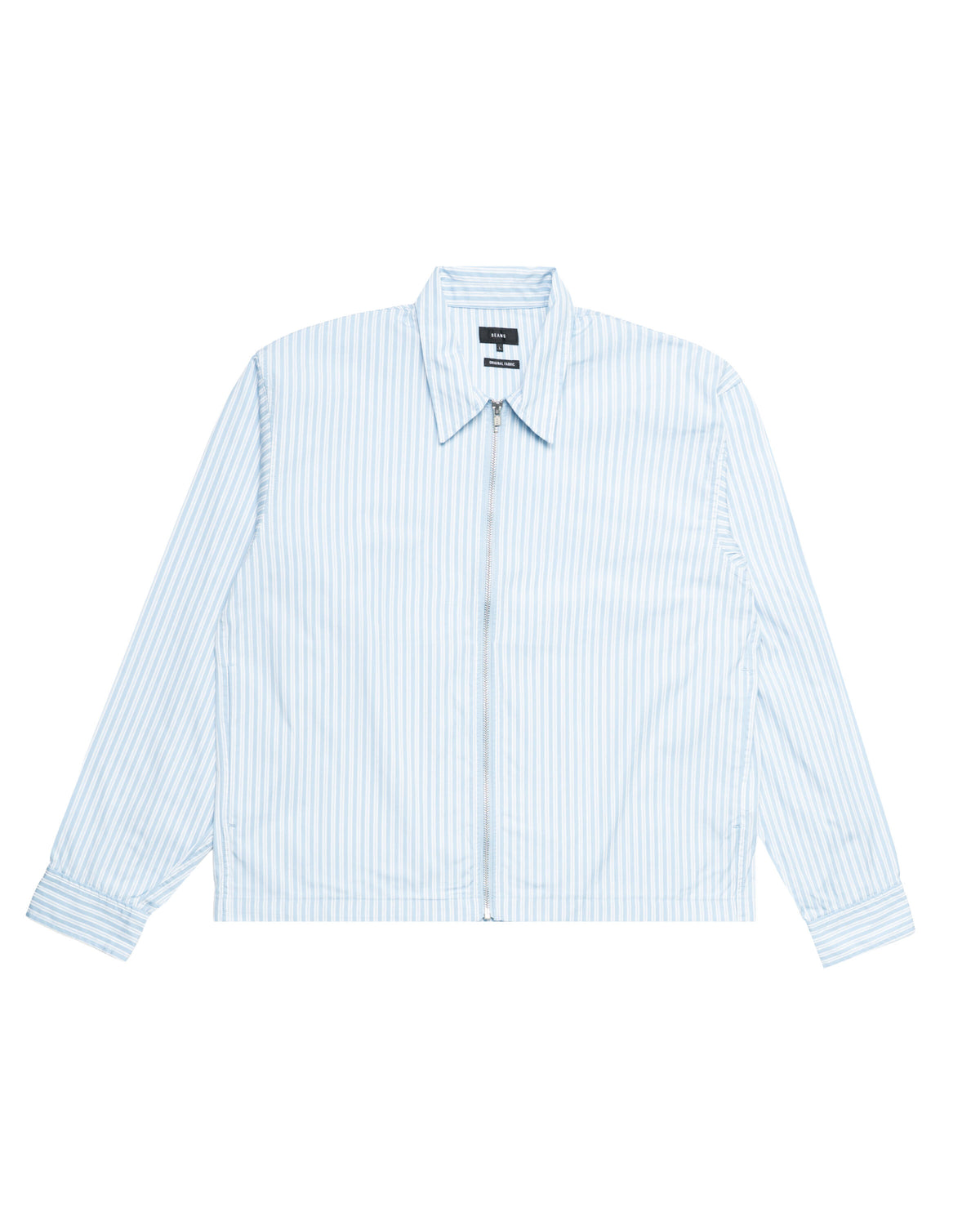 Beams Stripe Zip Shirt