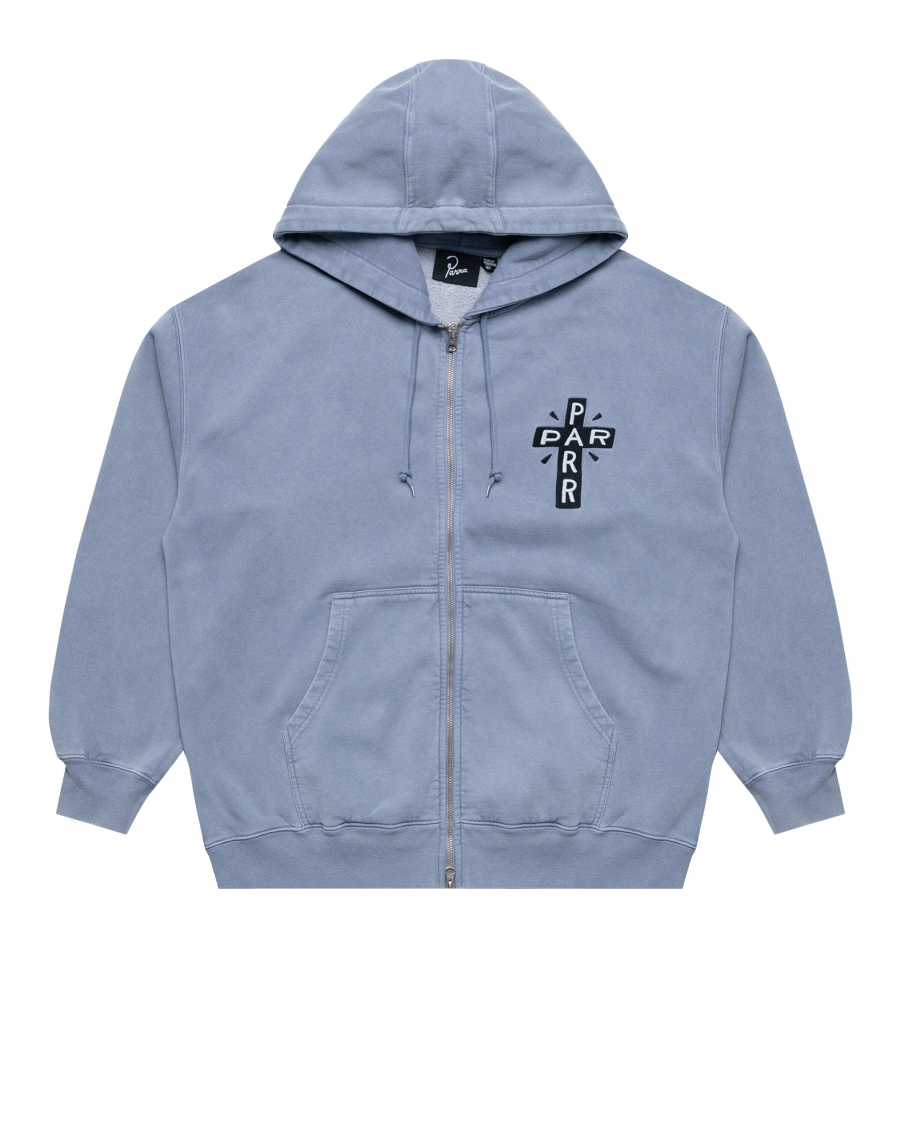 by Parra A Cross to bear zip hooded sweatshirt