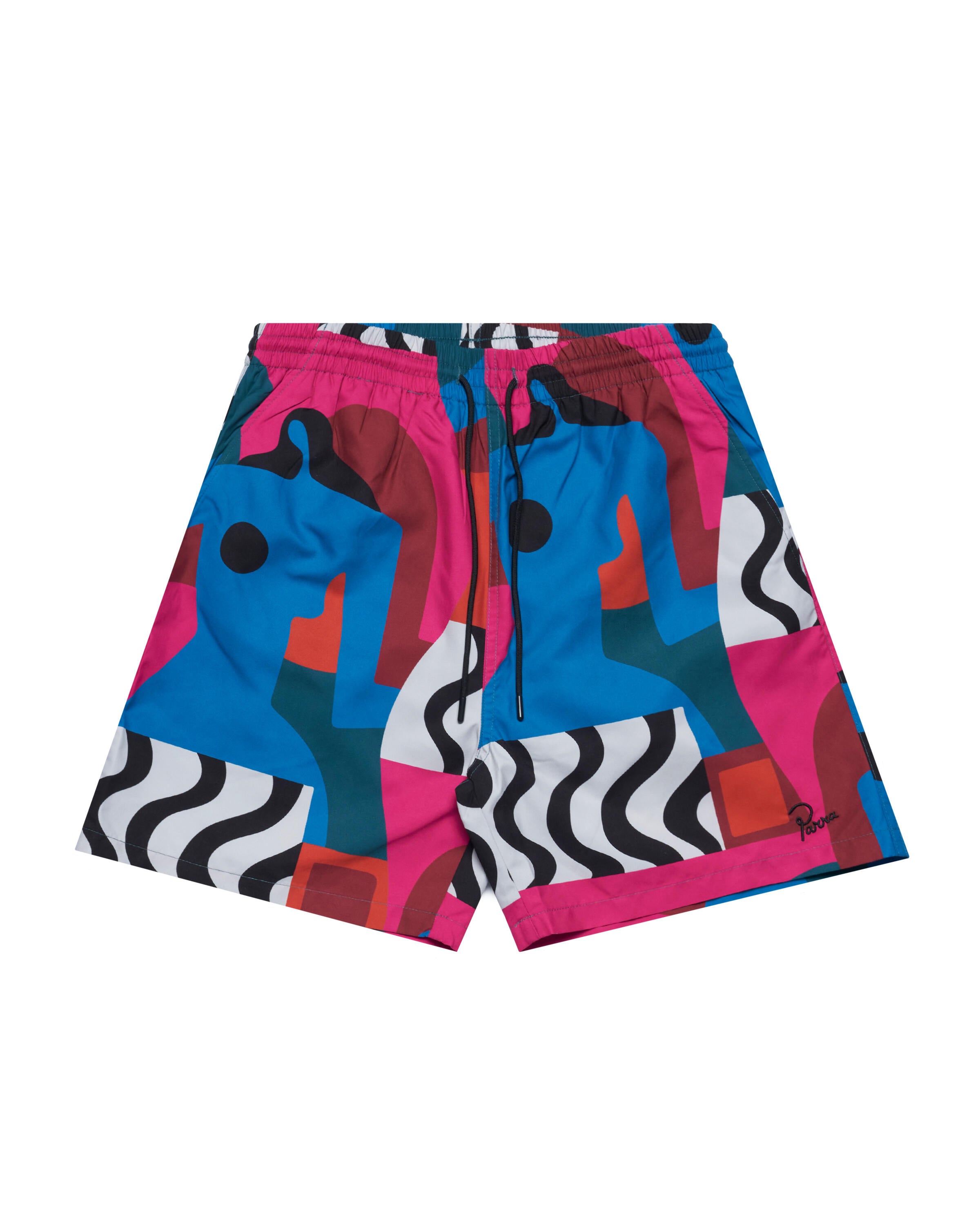 by Parra distorted water swim shorts