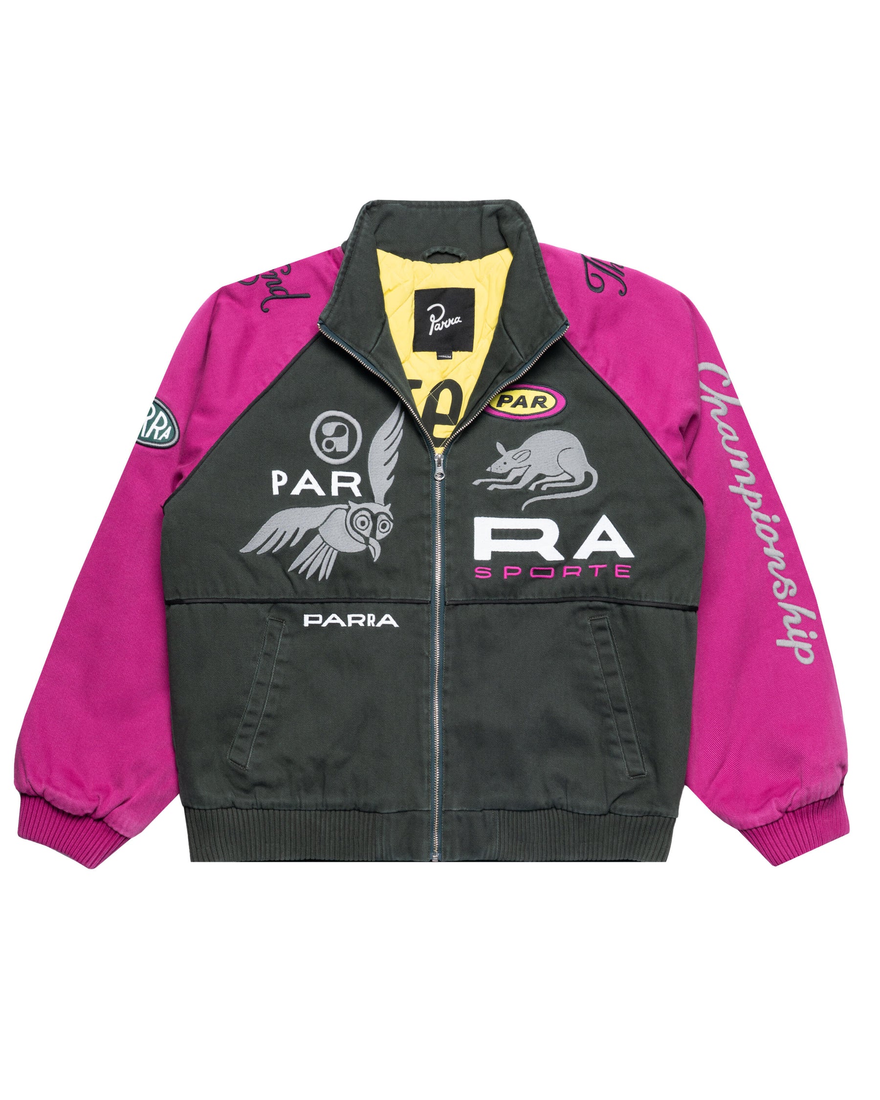 by Parra Owl meets rat racing jacket