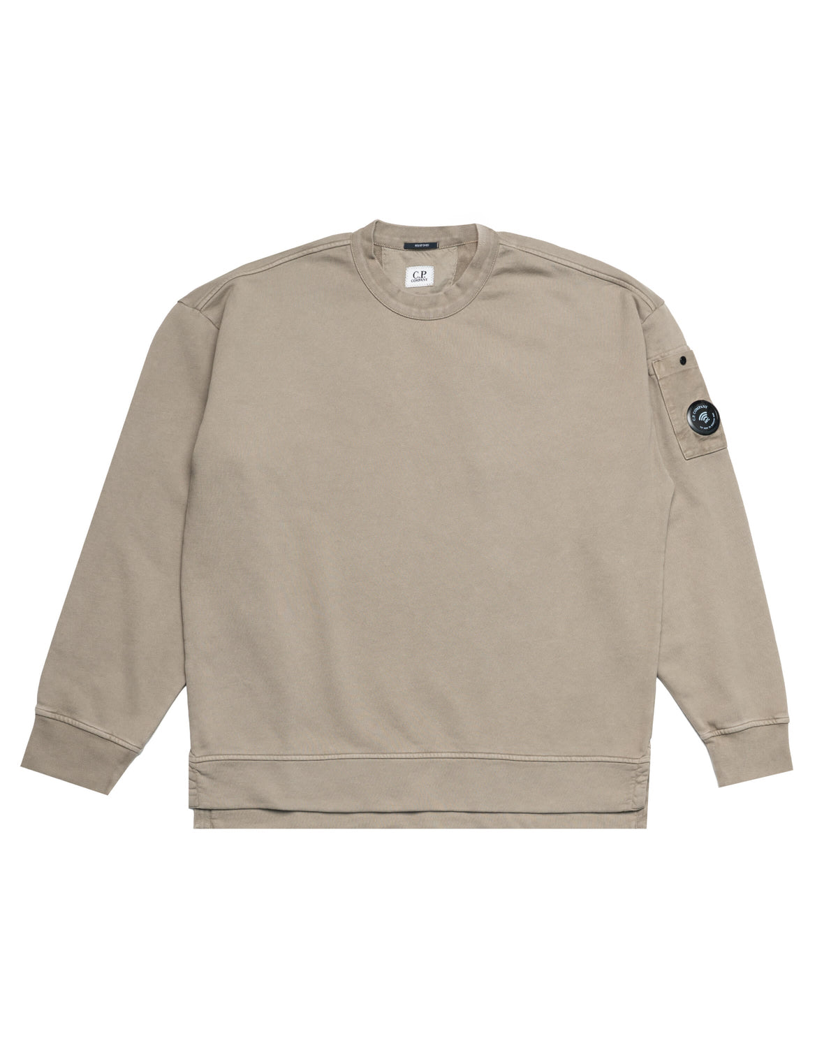 C.P. Company BRUSHED & EMERIZED DIAGONAL FLEECE BOXY Crewneck 21CMSS019A-006372M