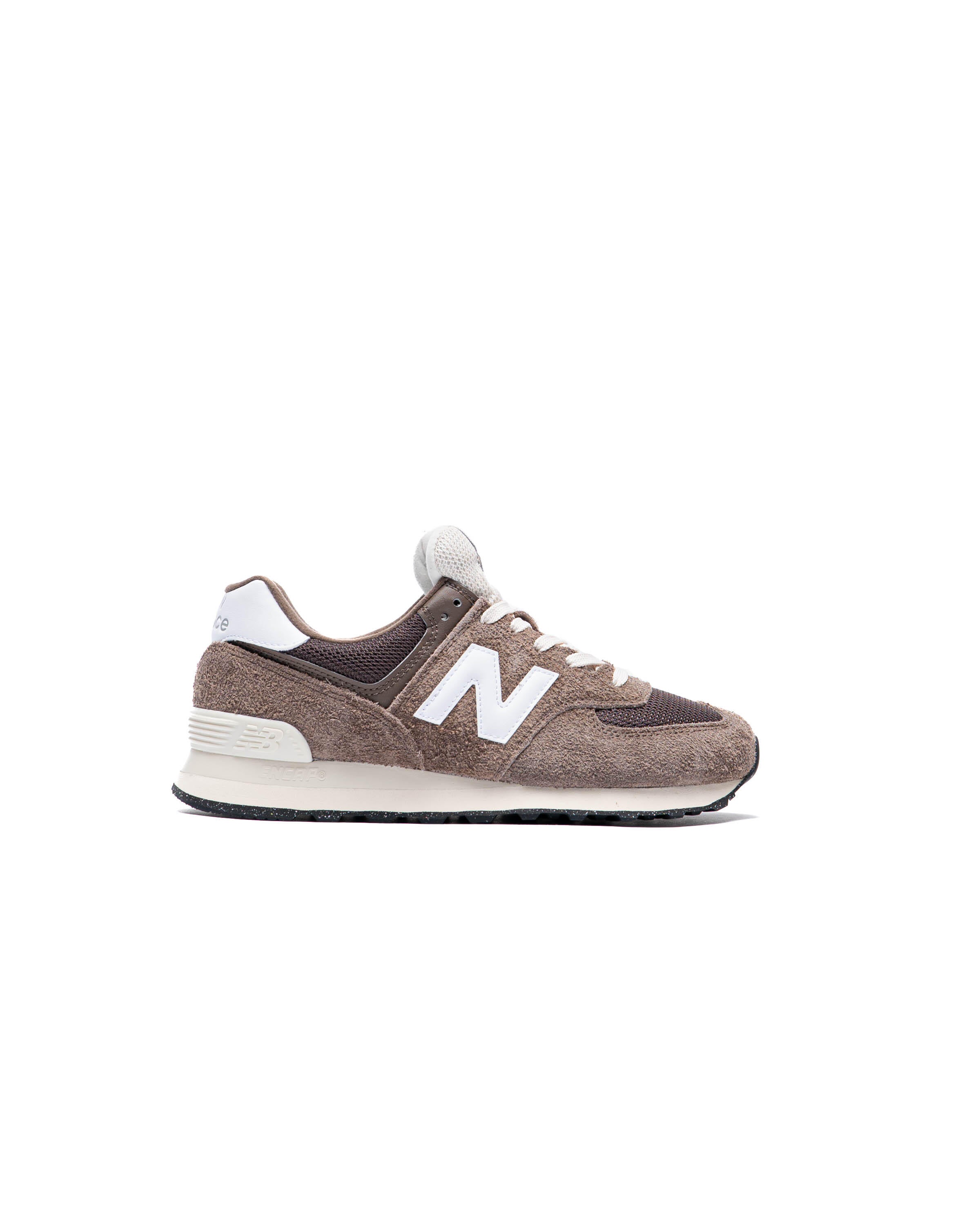 New balance 574 leder grau on sale