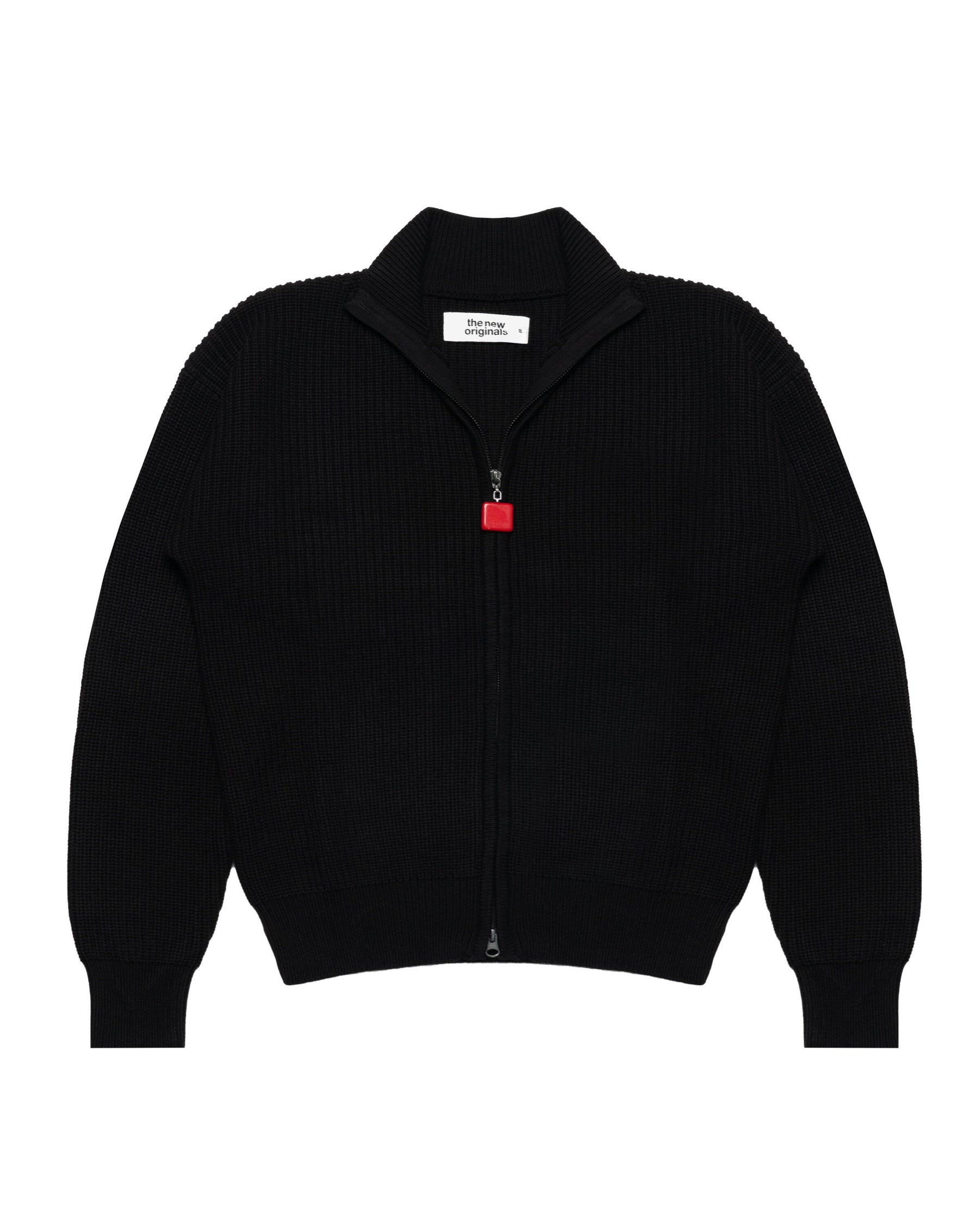 The New Originals Fisherman Plain Zip Up Sweater