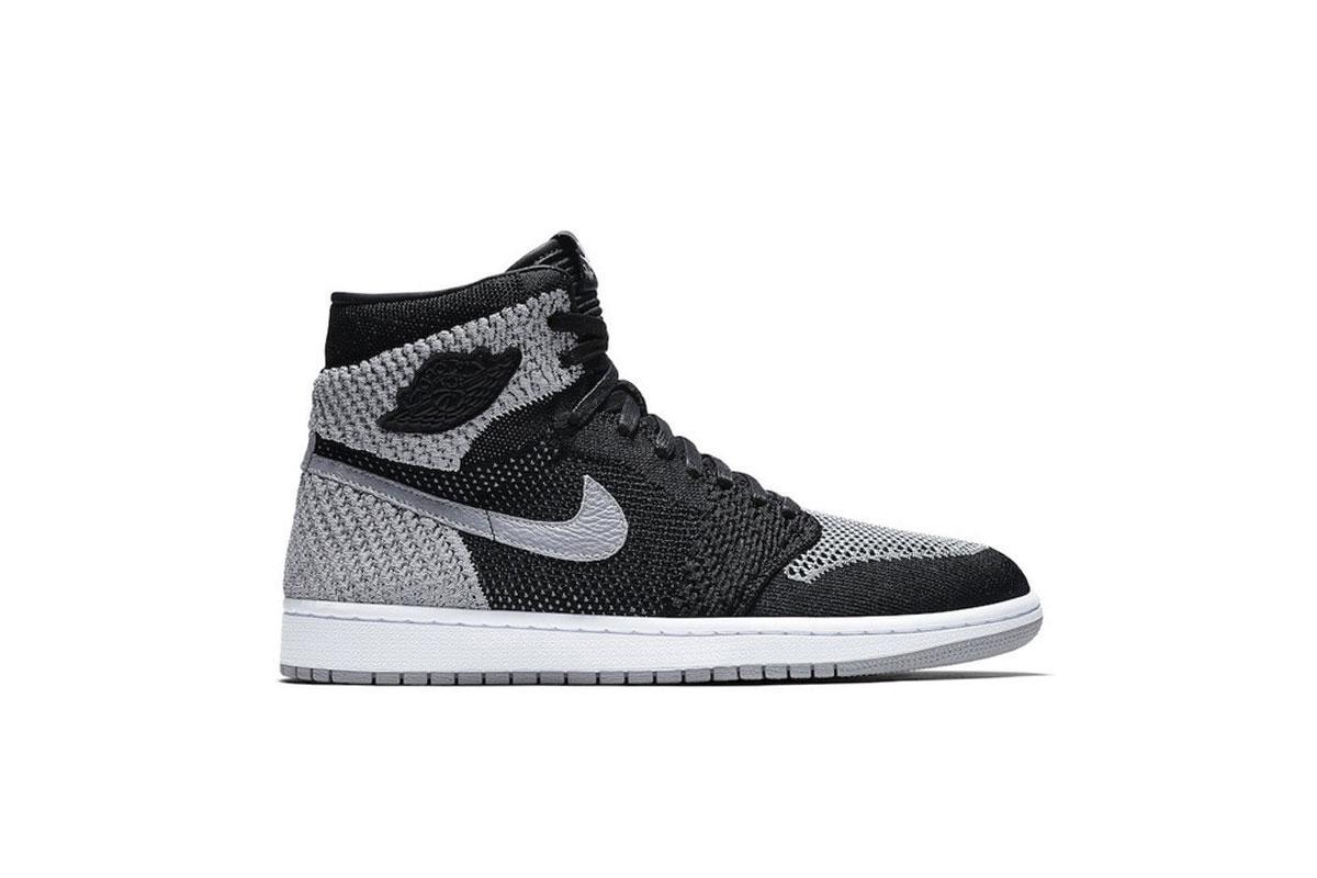 Air Jordan 1 Retro Hi Flyknit BG "Black"