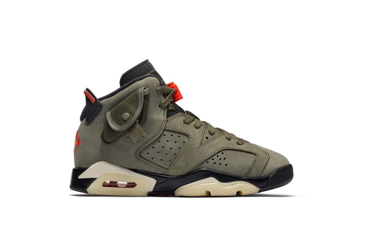 Air Jordan 6 Retro Travis Scott (GS) "Medium Olive"