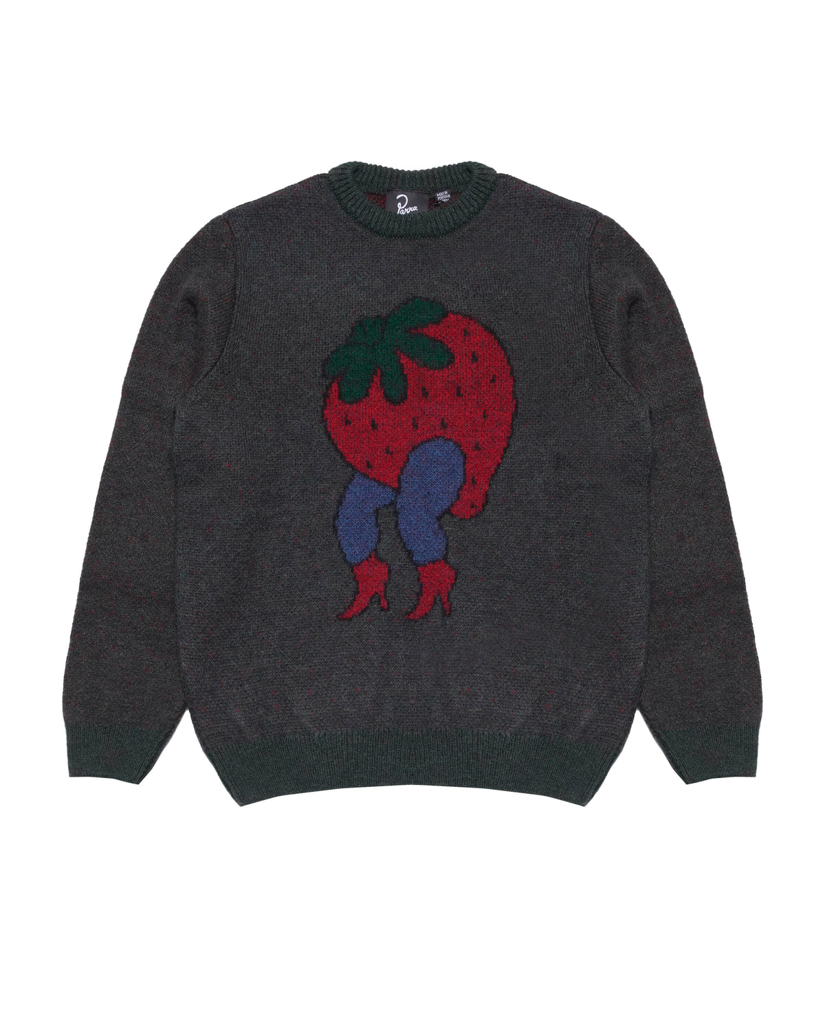 by Parra stupid strawberry knitted pullover