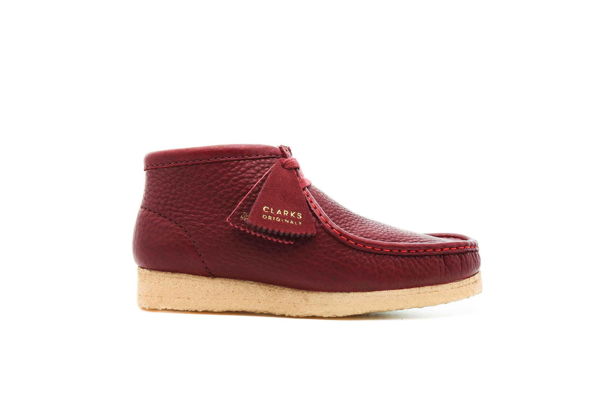 Clarks Originals x SPORTY AND RICH WALLABEE BOOT "BURGUNDY"