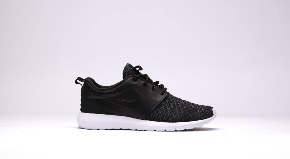 Nike Roshe Nm Flyknit Prm "Black Leather"