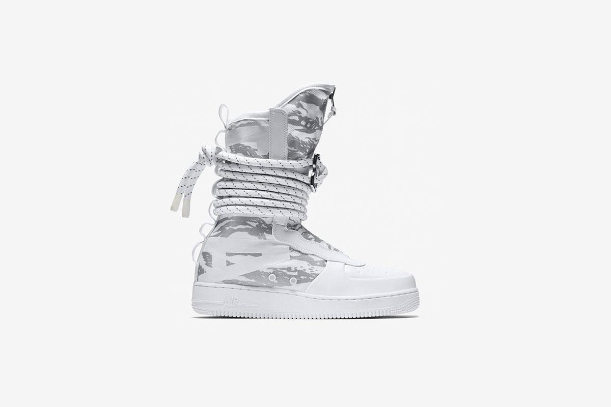 Nike Sf Air Force 1 Hi Premium "All White"