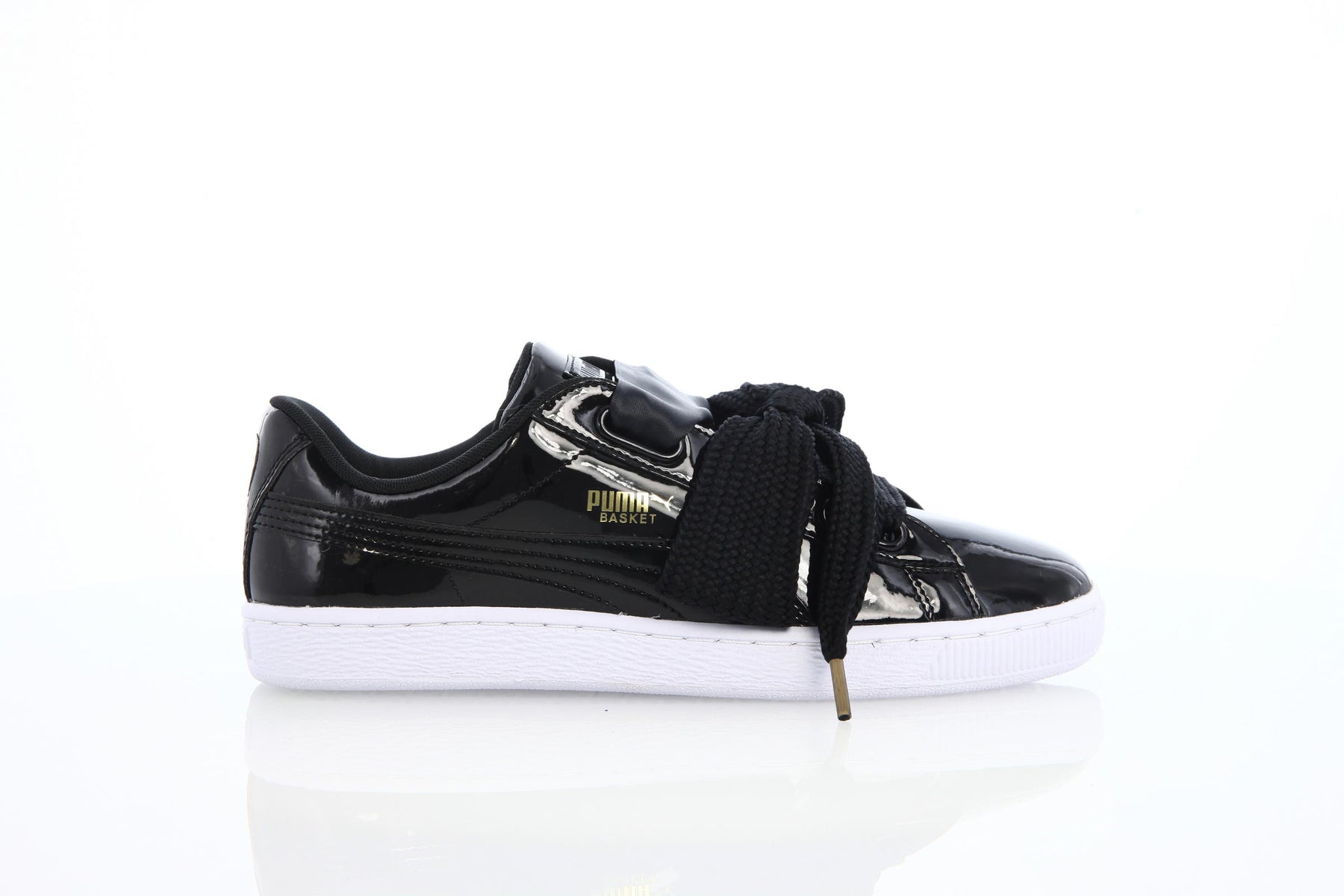 Puma Basket Heart Patent Womens "Puma Black"