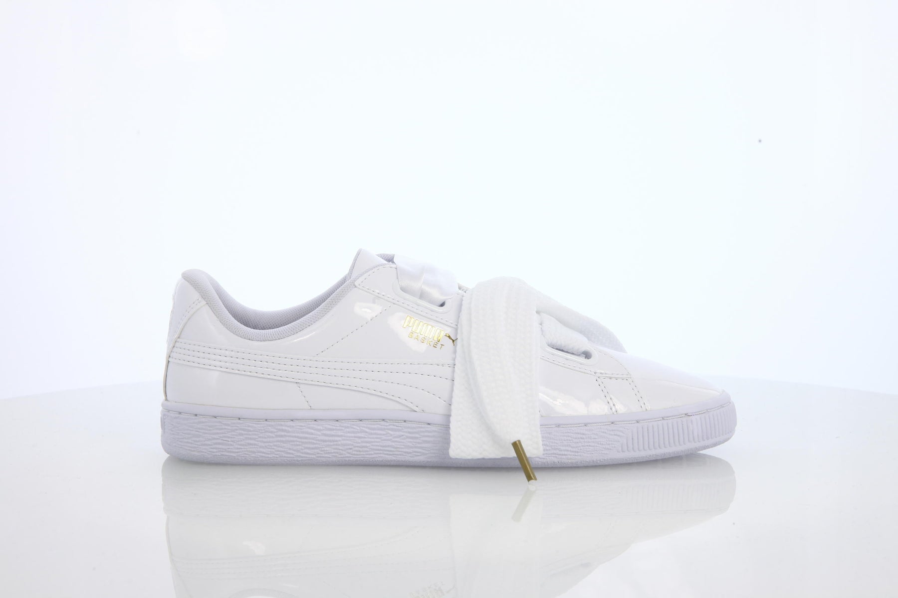 Puma Basket Heart Patent Womens "Puma White"