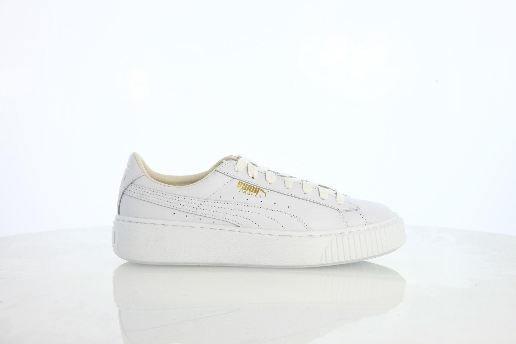 Puma Basket Platform Core Womens "Puma White"