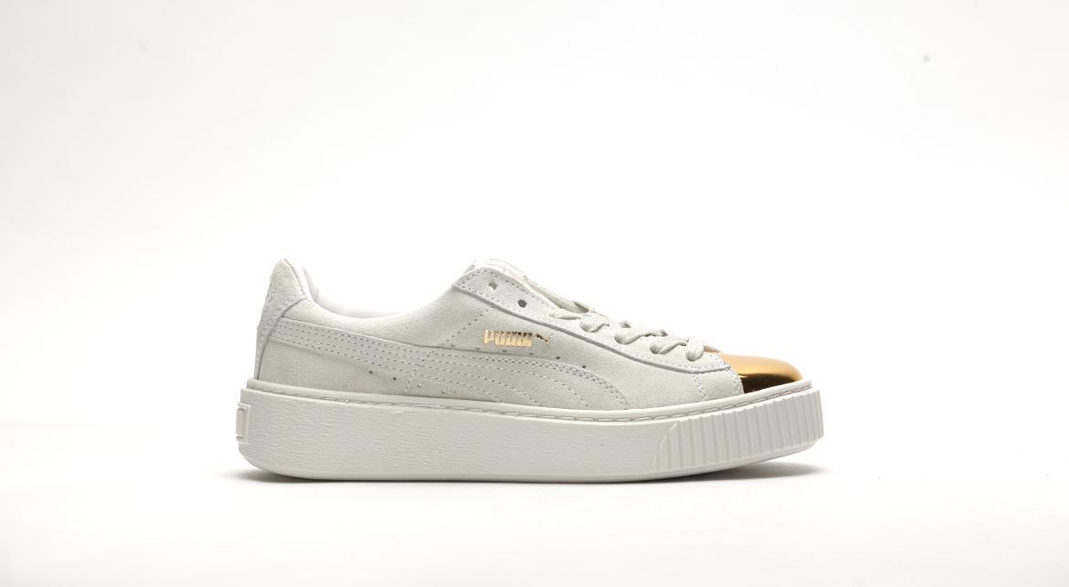 Puma Suede Platform Gold "Star White"