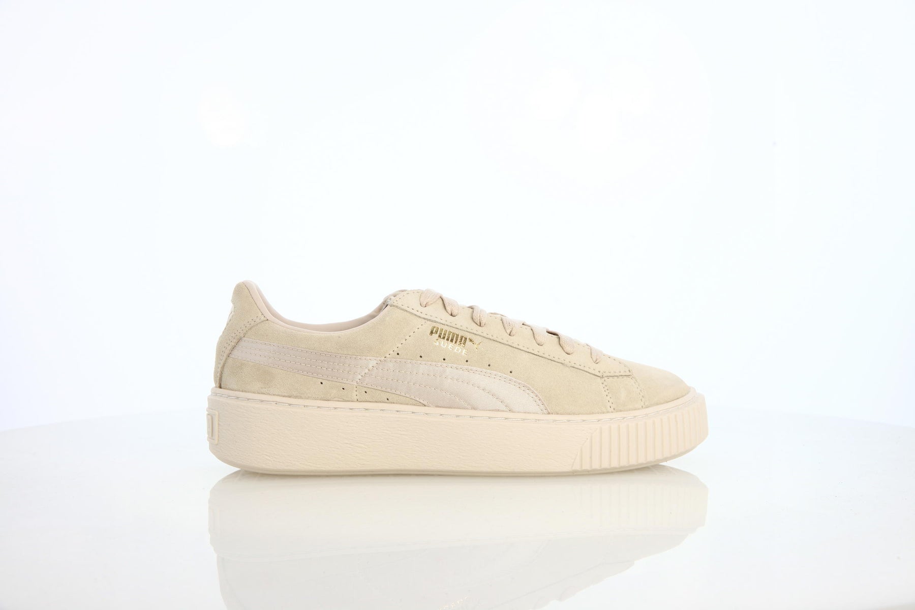 Puma Suede Platform Satin "Pink Tint"