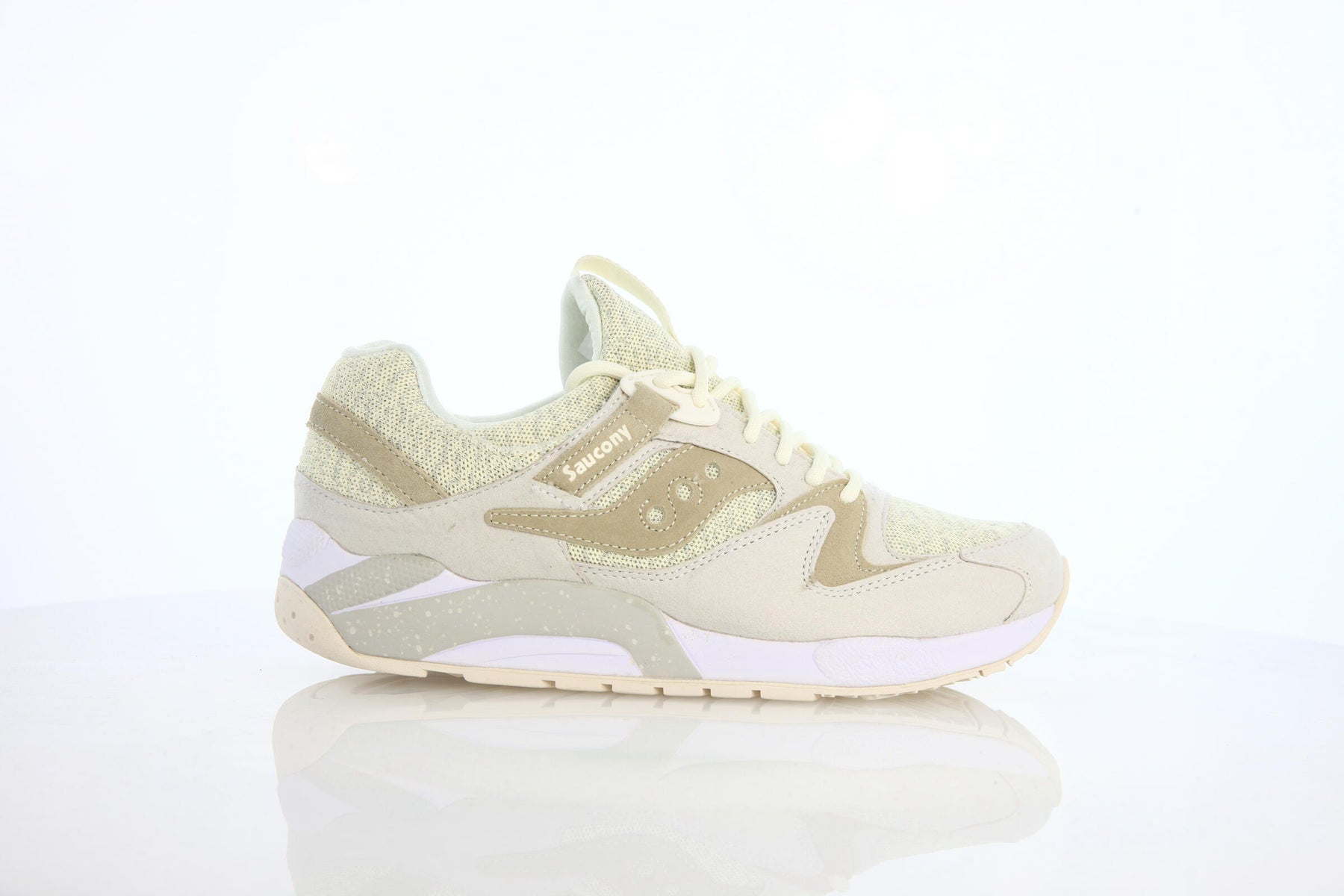 Saucony Grid 9000 Knit "Cream"