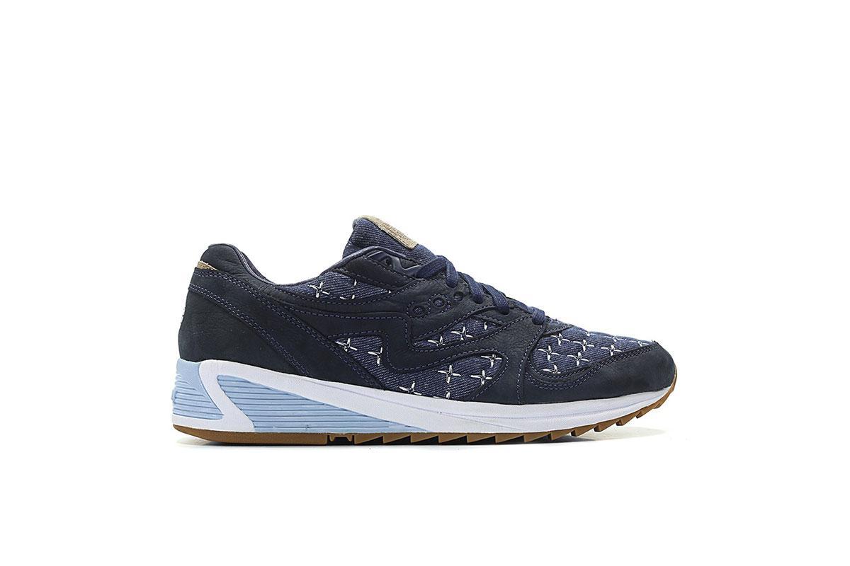 Saucony x UP THERE Grid 8000 CL "Navy"